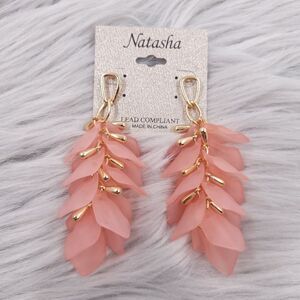Natasha Peach Pedals Women's Earrings